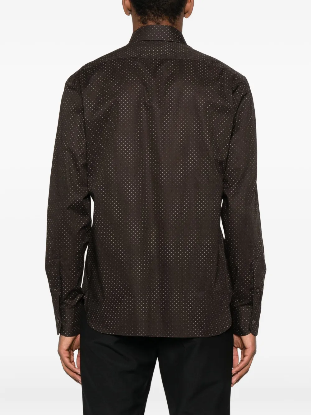 TOM FORD polka-dot cotton shirt Bruin