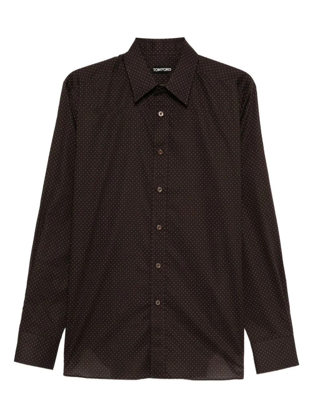TOM FORD polka-dot cotton shirt Bruin