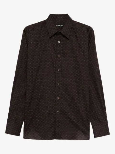 TOM FORD polka-dot cotton shirt