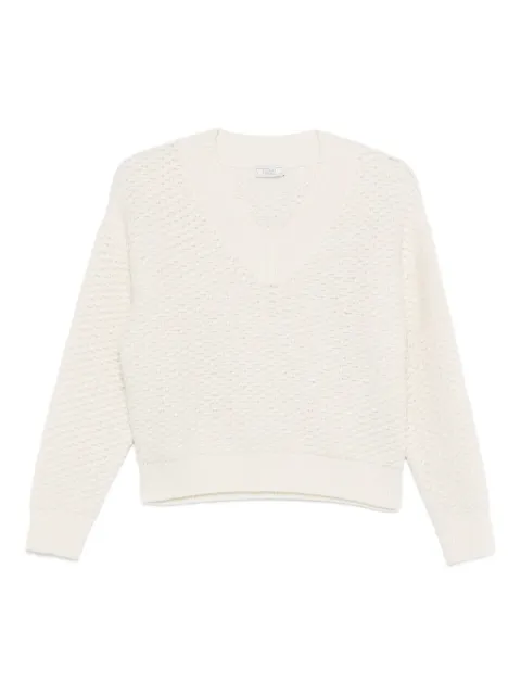 Peserico textured V-neck sweater