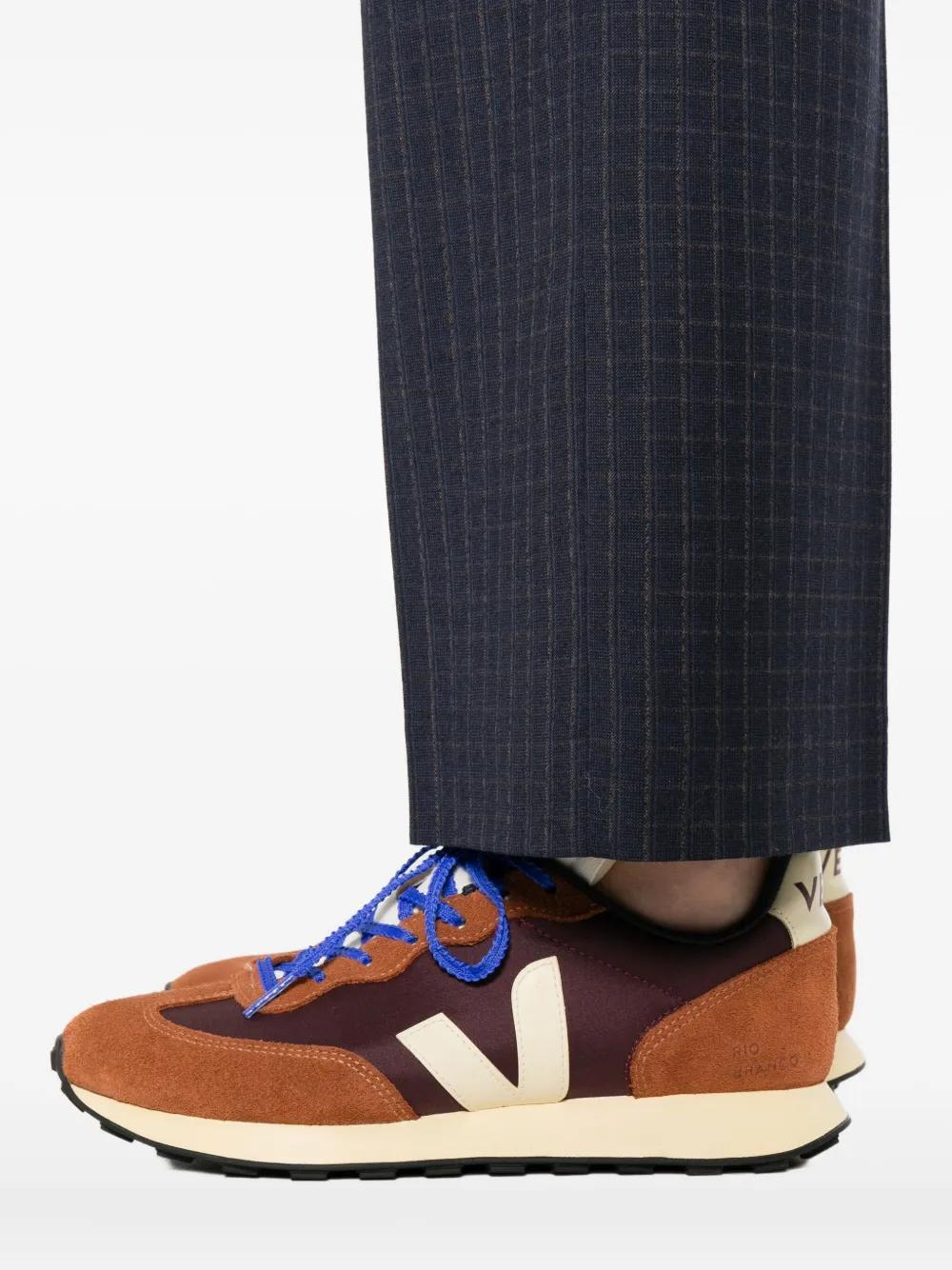 Peserico Wollen broek Blauw