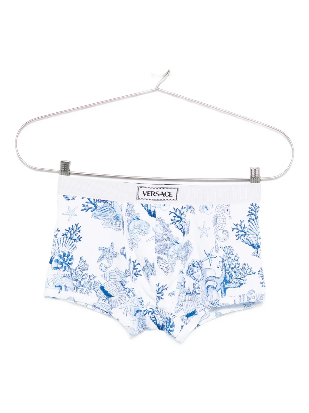 Versace sea-life print boxers - ホワイト Versace sea-life print boxers - ホワイト