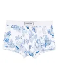 Versace sea-life print boxers - White