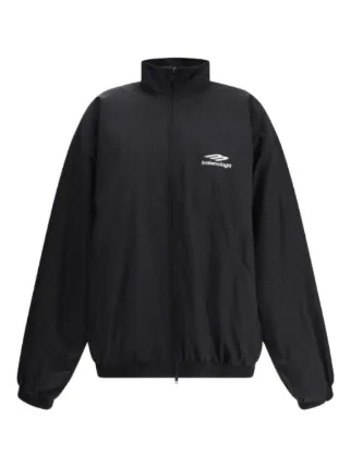 BALENCIAGA ジャケット ブラック Balenciaga ロゴ ジャケット | ブラック | FARFETCH JP