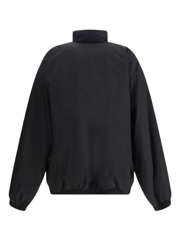 Balenciaga logo-embroidered Jacket | Black | FARFETCH