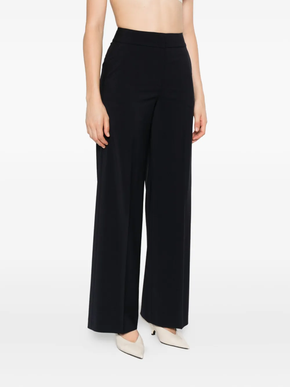 Peserico high waist trousers Blauw
