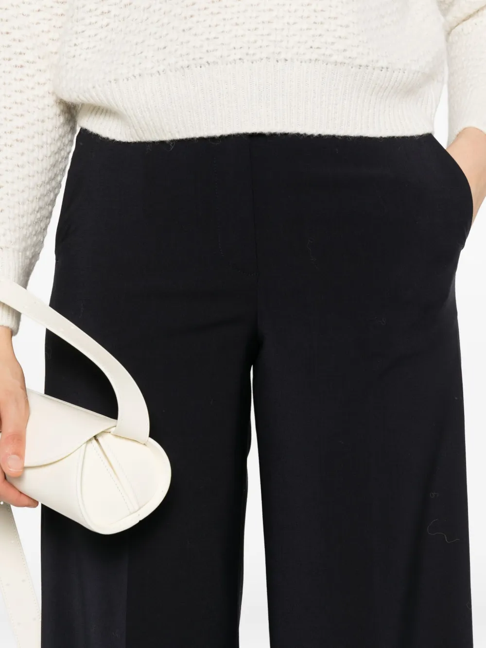 Peserico high waist trousers Blauw