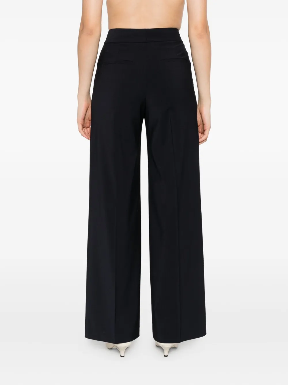 Peserico High waist broek Blauw