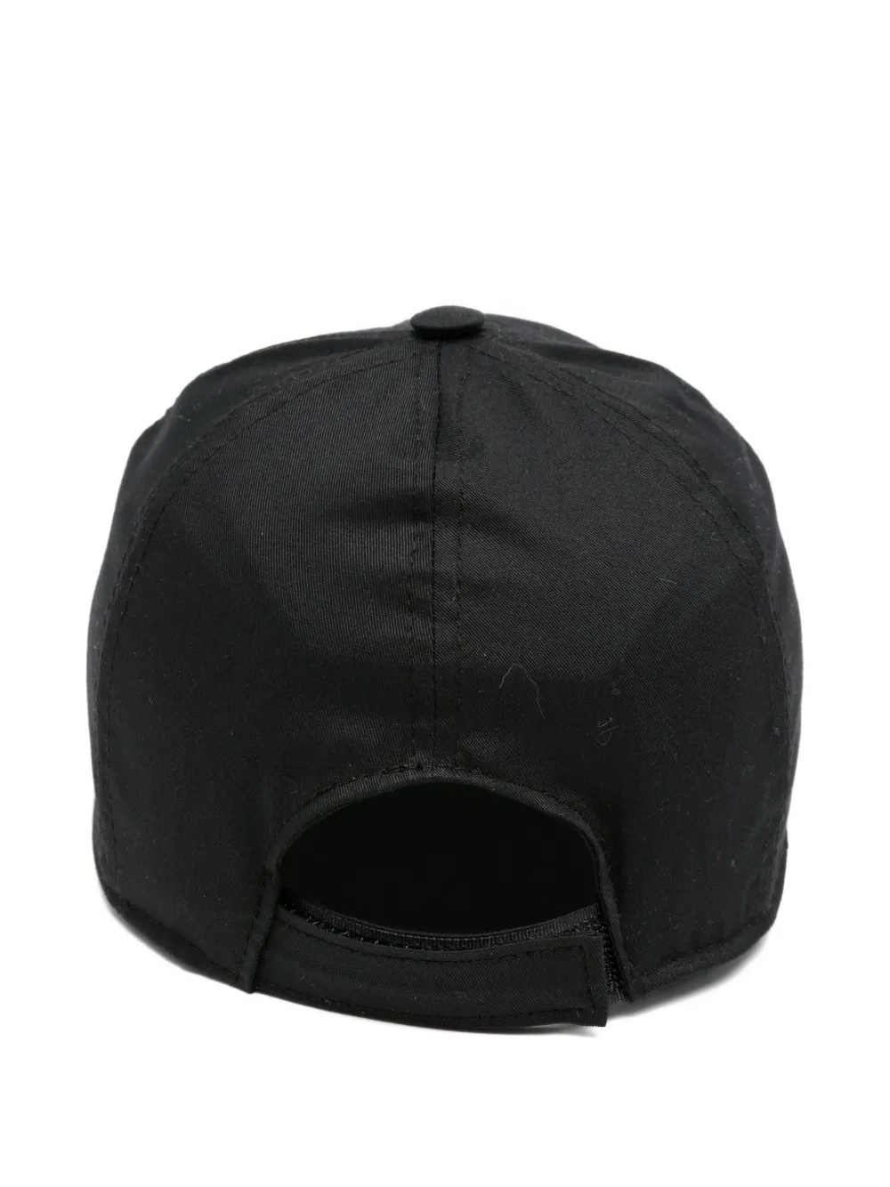 Balmain Kids logo-embroidered baseball cap Zwart