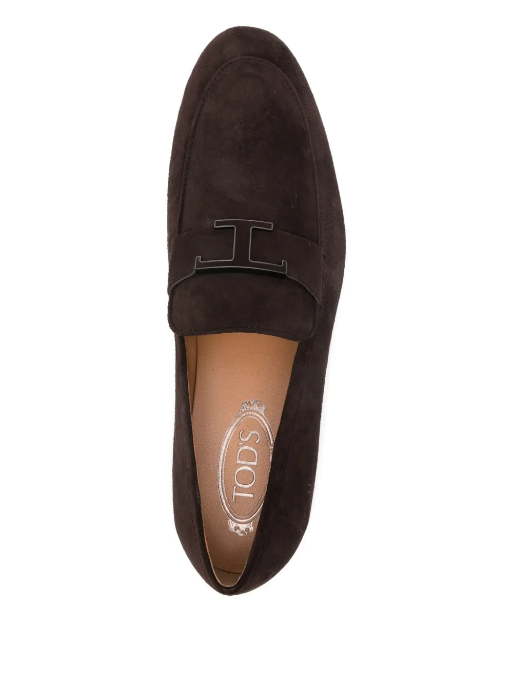 Tod's suede leather loafers Brown