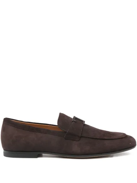 Tod's لوفر جلد شمواه