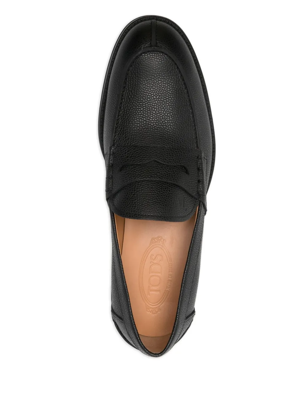 Tod's leather loafers Black