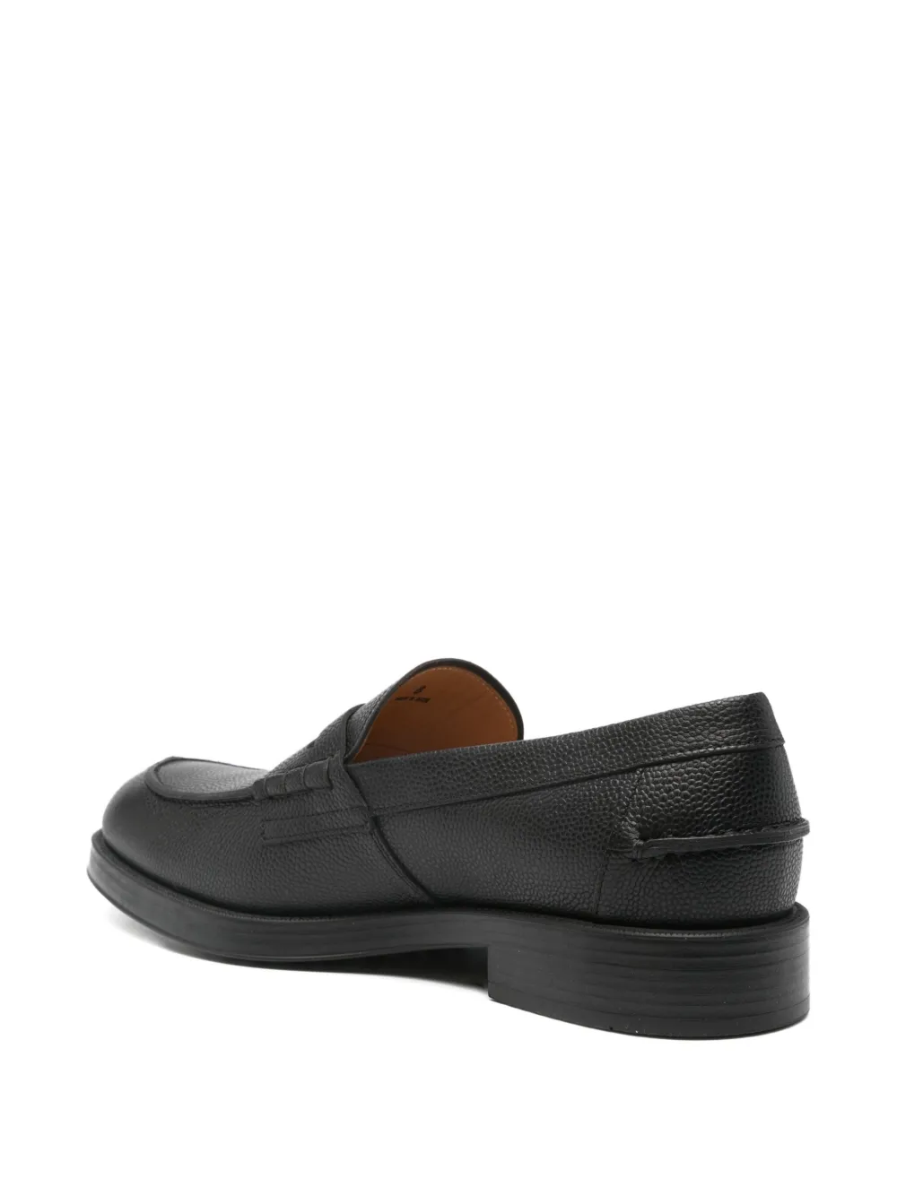 Tod's leather loafers Black