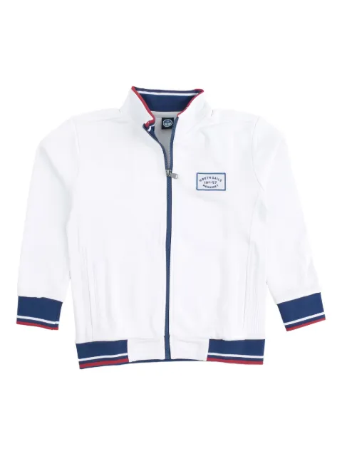 North Sails Kids zip-up ribbed-cuff sweatshirt