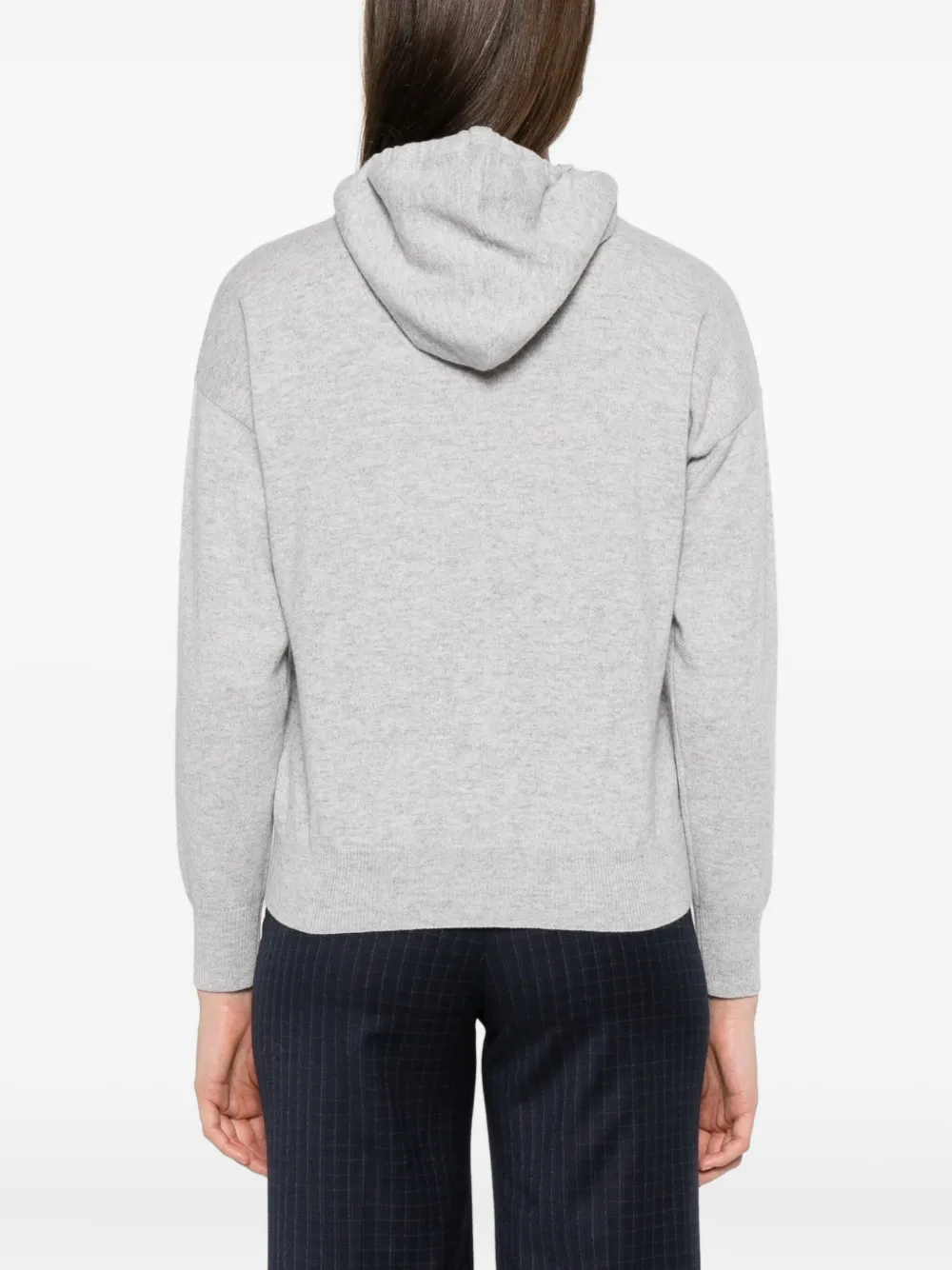 Peserico Hoodie met verfraaid detail Grijs