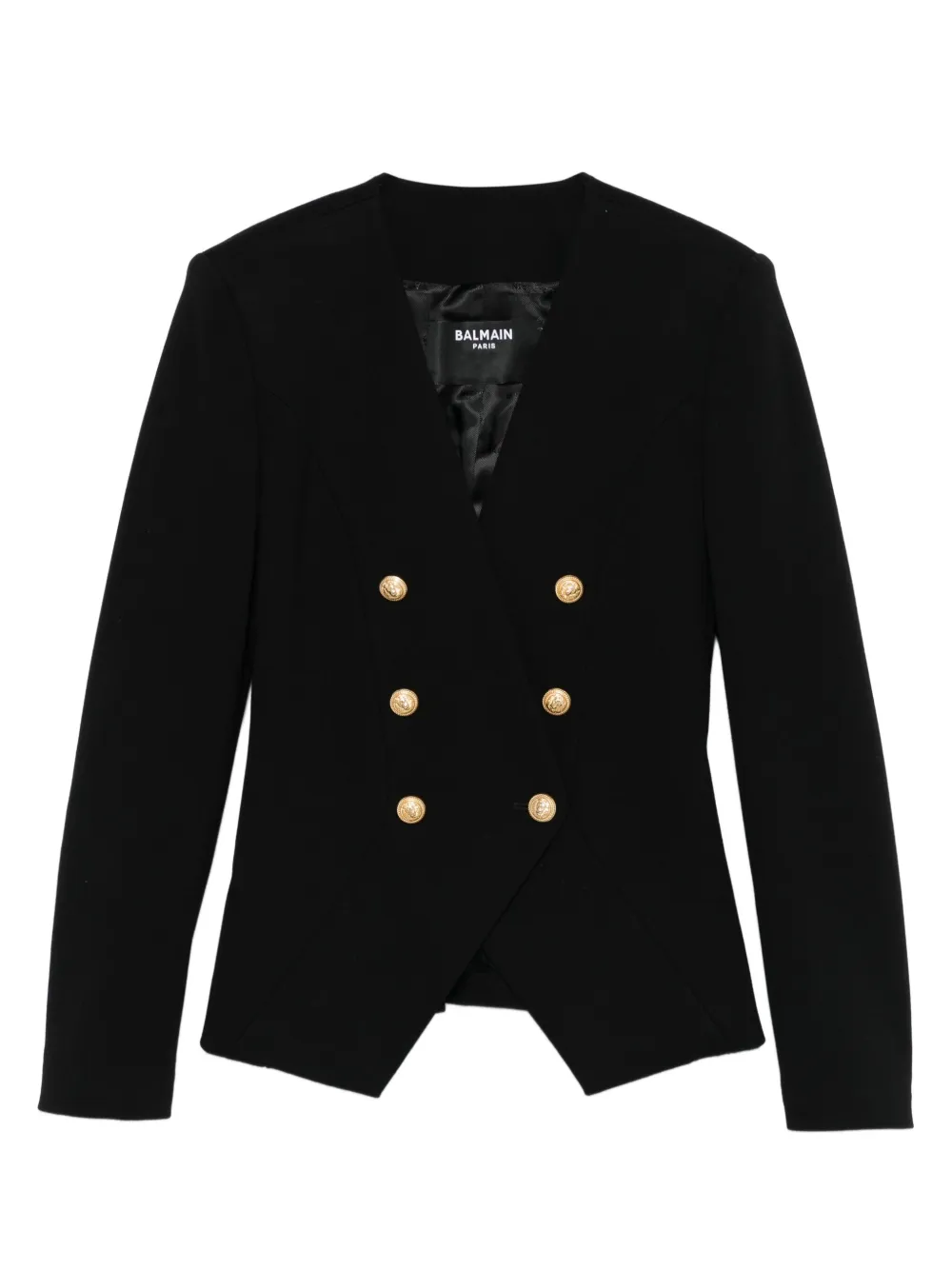 Balmain Kids buttoned double-breasted jacket Zwart
