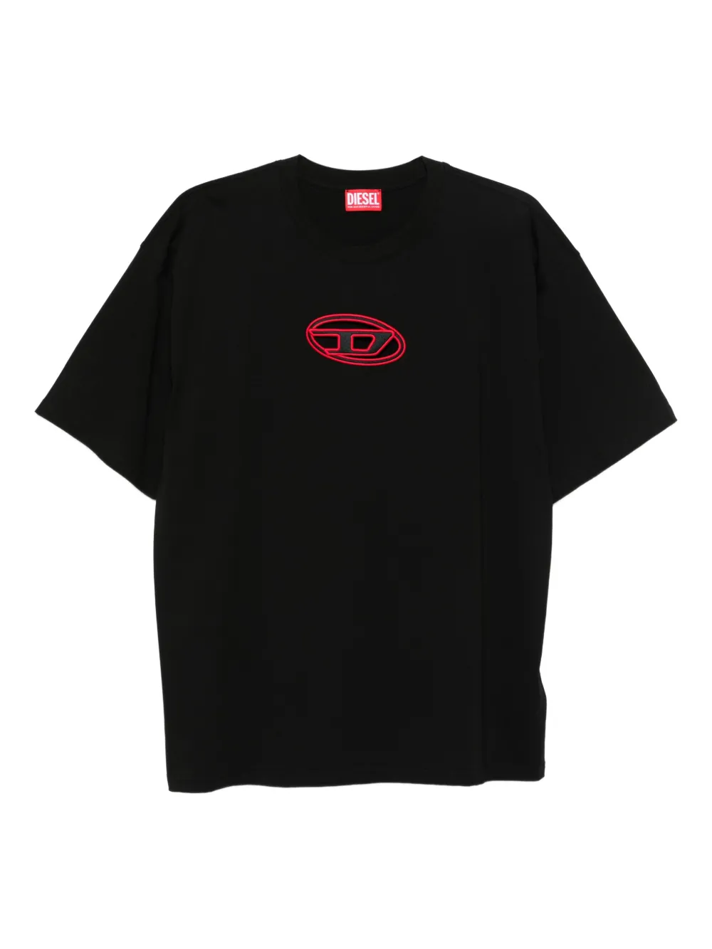 Diesel T-Boxt-Od Oval-D cotton T-shirt Zwart
