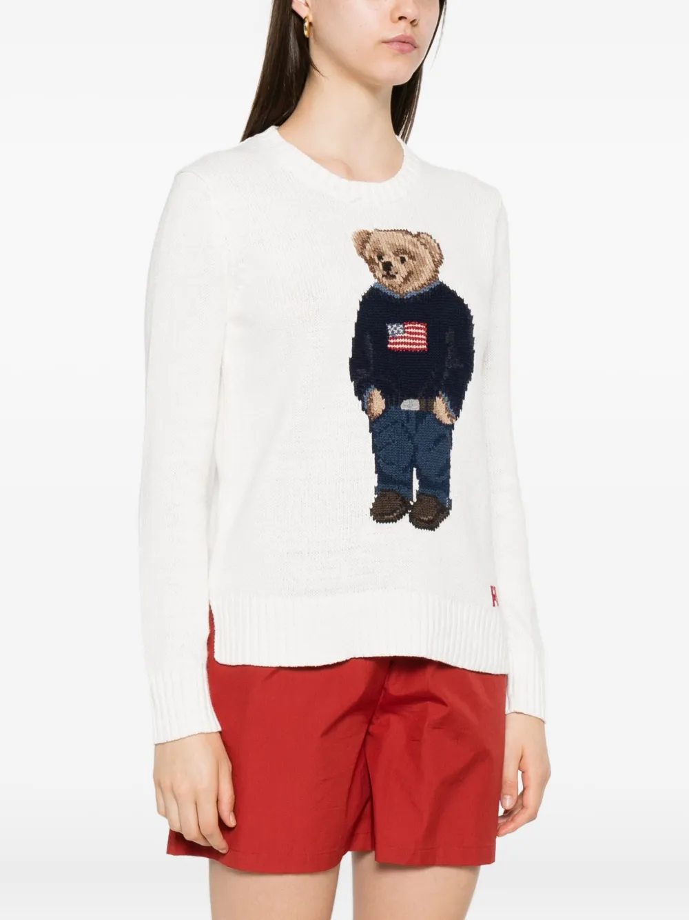 Polo Ralph Lauren Sweater met borduurwerk Wit