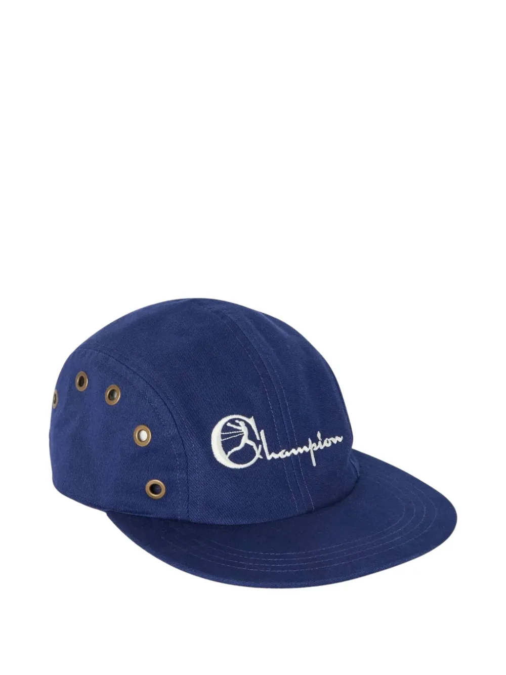 Champion embroidered eyeleted baseball cap Blauw