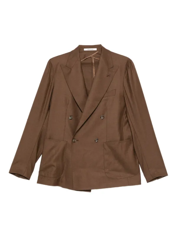 <美品>TAGLIATORE ベージュ ウール ダブル ジャケット　サイズ44 Brilla per il gusto（ブリッラ ペル イル グスト）【タイム