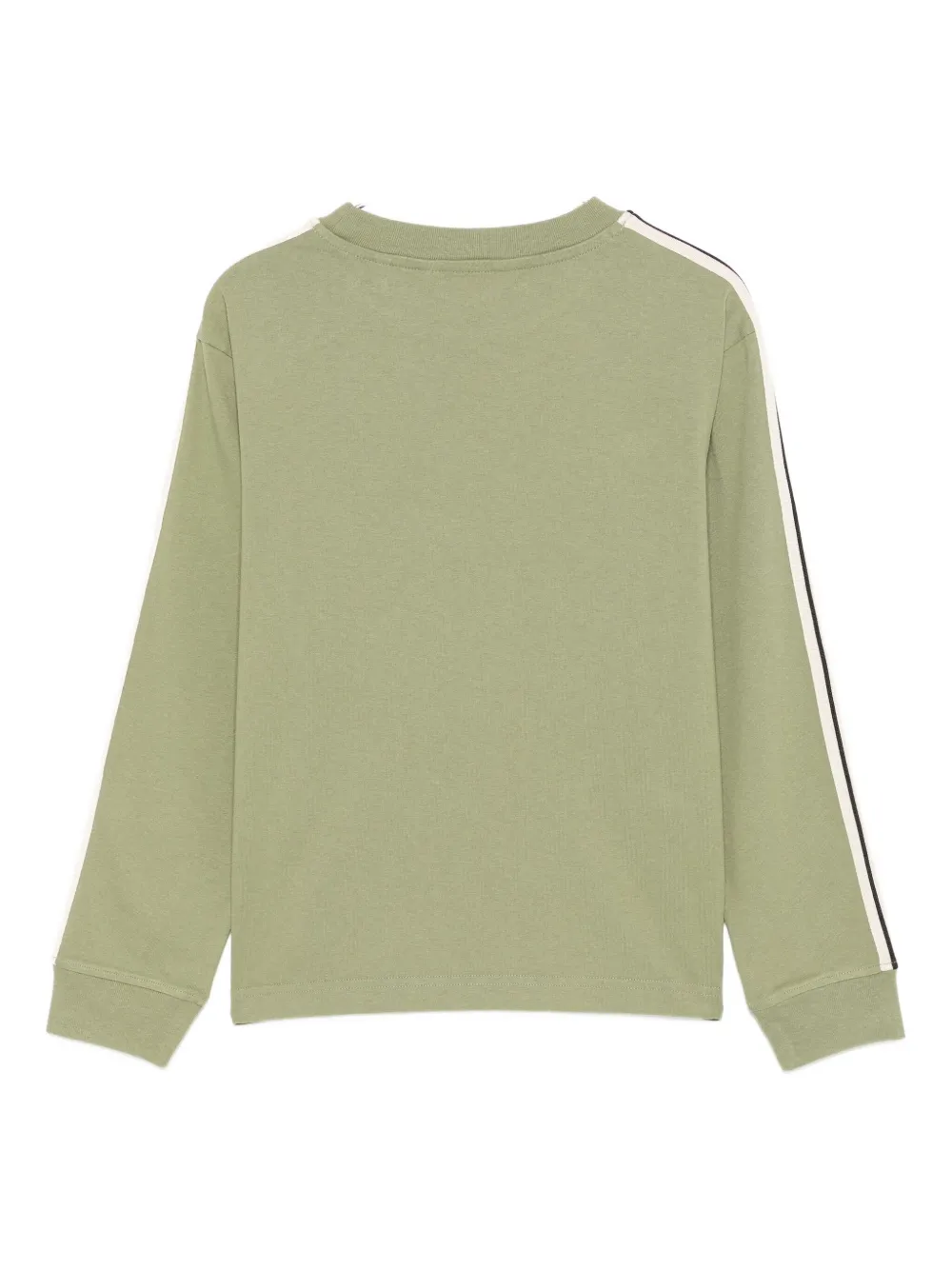 Palm Angels Kids stripe-detail long-sleeve t-shirt Groen
