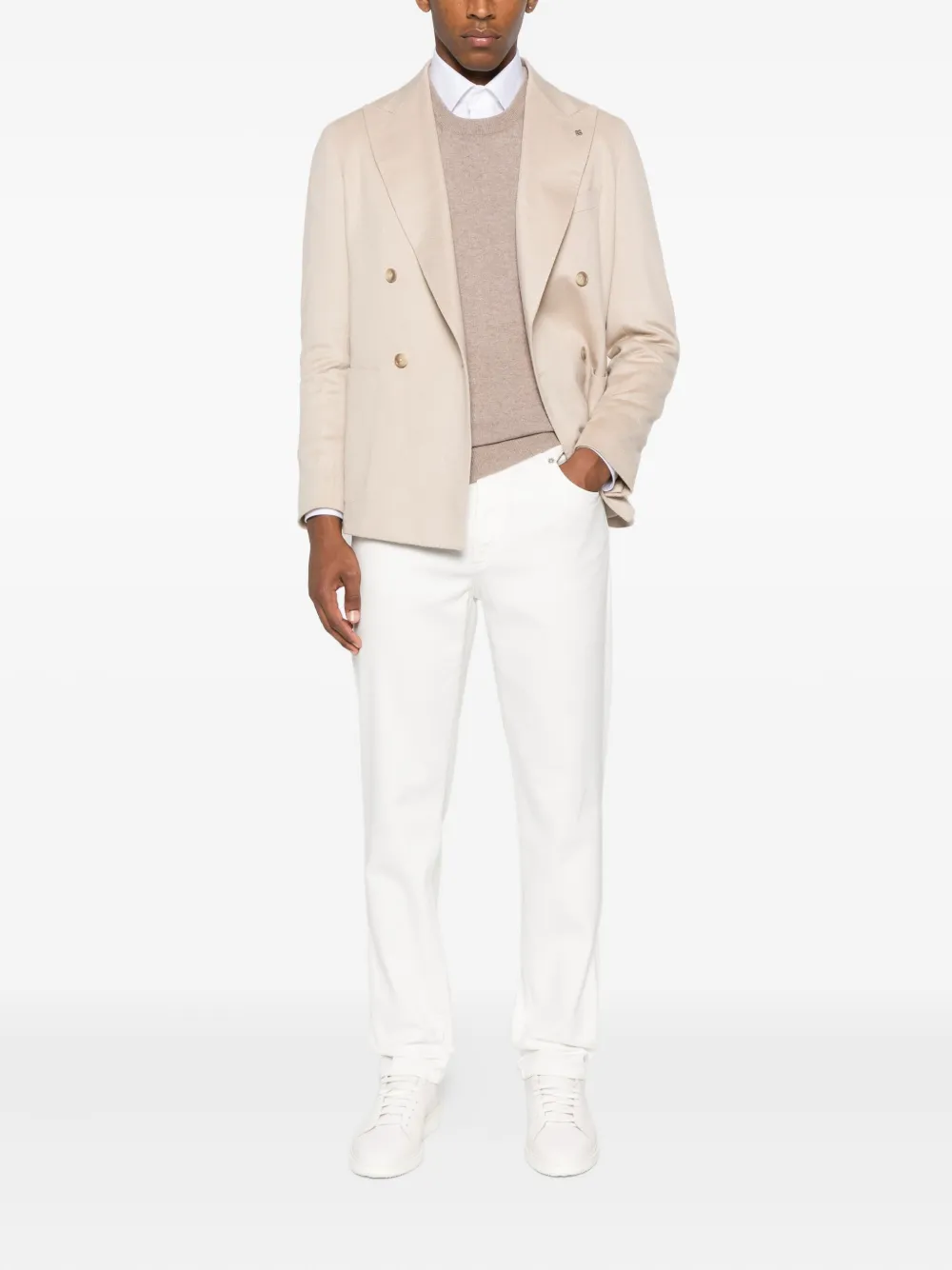 Brunello Cucinelli crew-neck cashmere sweaters Bruin