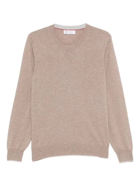 Brunello Cucinelli crew-neck cashmere sweaters