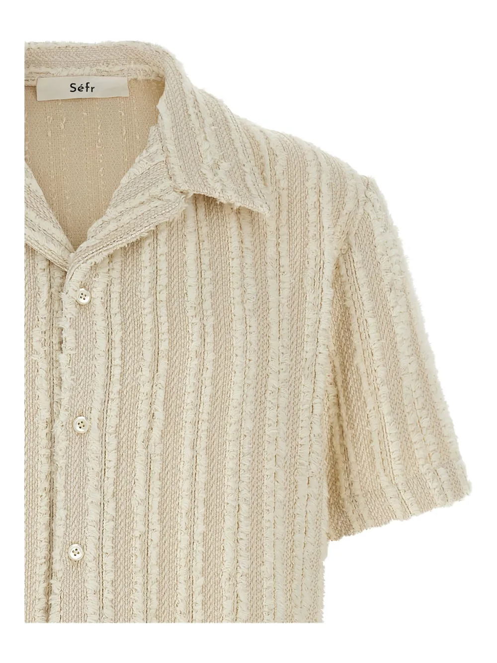 Séfr Stripe-pattern Shirt In Neutral
