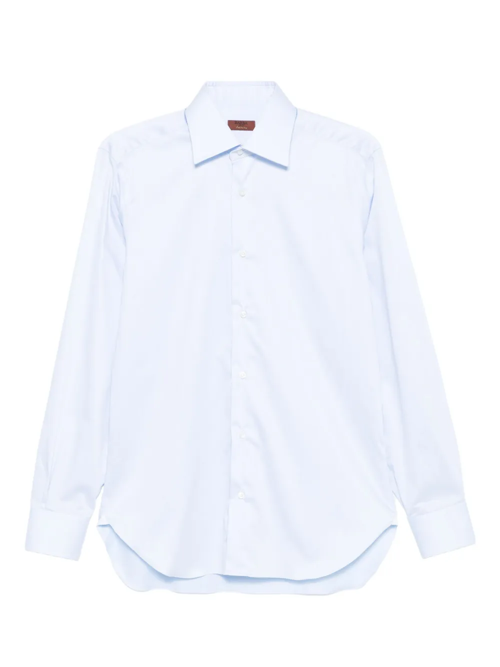 Barba long-sleeve button-up shirt Blauw