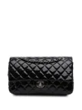 CHANEL Pre-Owned 2014-2015 Medium Classic Patent Double Flap shoulder bag - Black