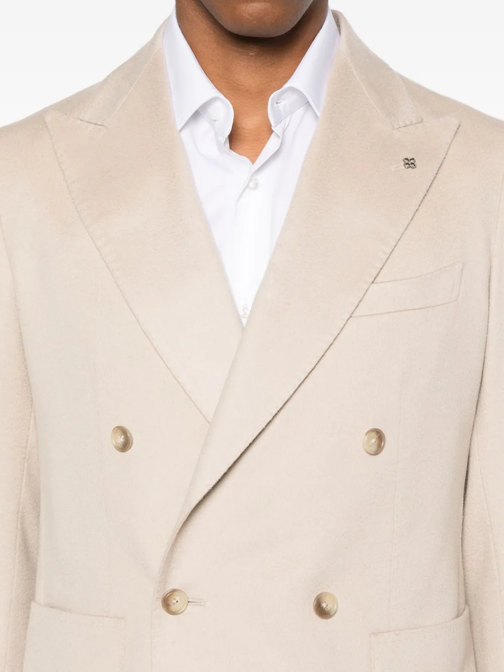 Tagliatore Blazer met dubbele rij knopen Beige