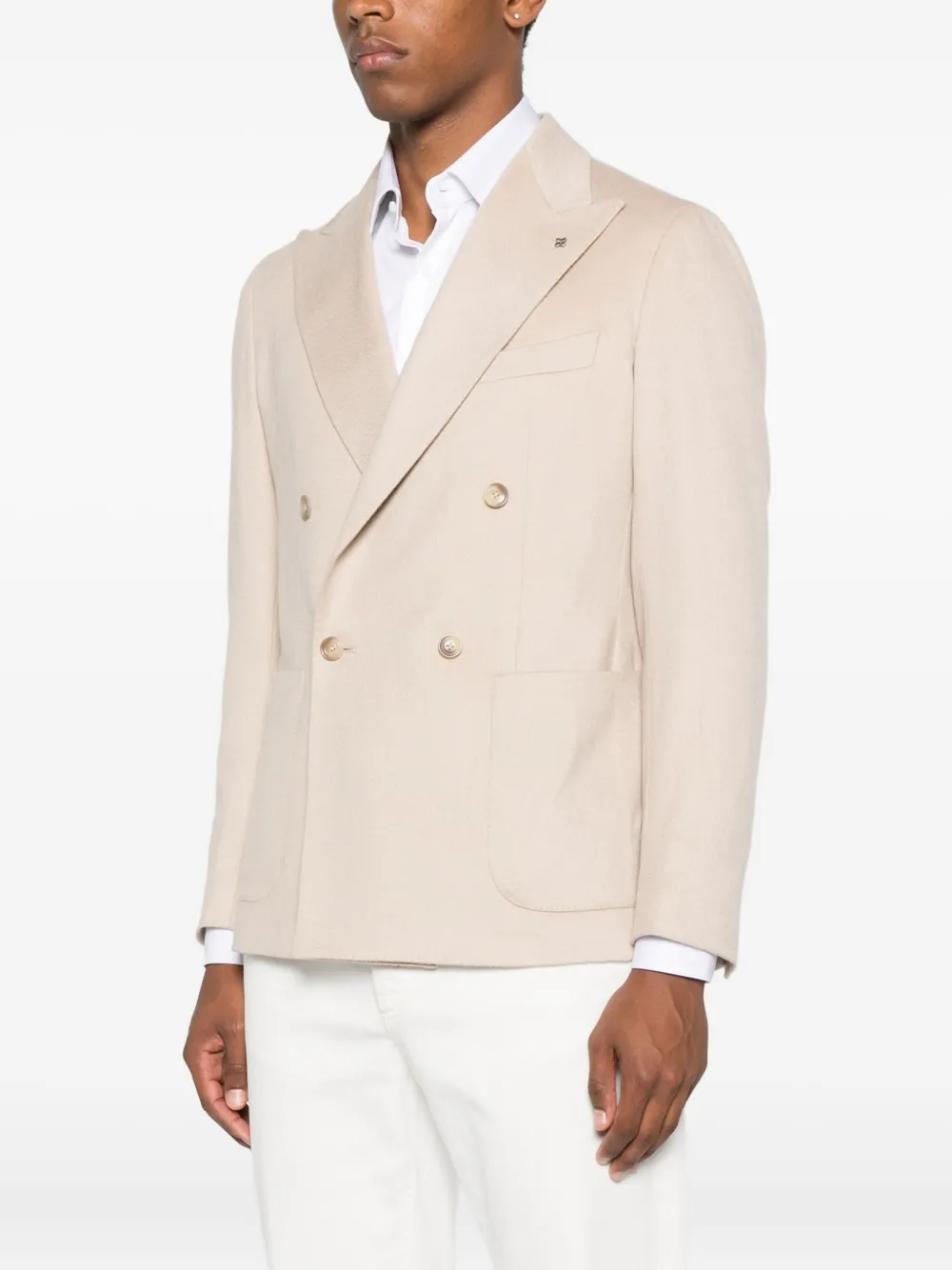 Tagliatore Blazer met dubbele rij knopen Beige
