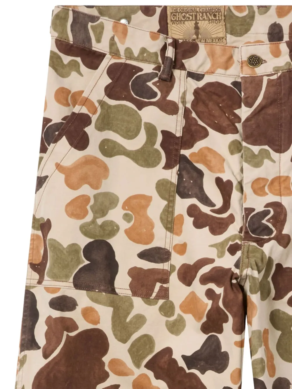 Champion Broek met camouflageprint Beige
