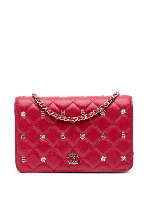 CHANEL Pre-Owned 2020 gesteppte All About Chanel Wallet On Chain Umhängetasche aus Lammleder