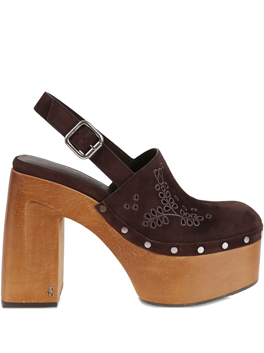 Jimmy Choo 135mm Alida Platform Clog In Brown