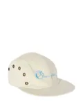 Champion embroidered eyeleted baseball cap - White