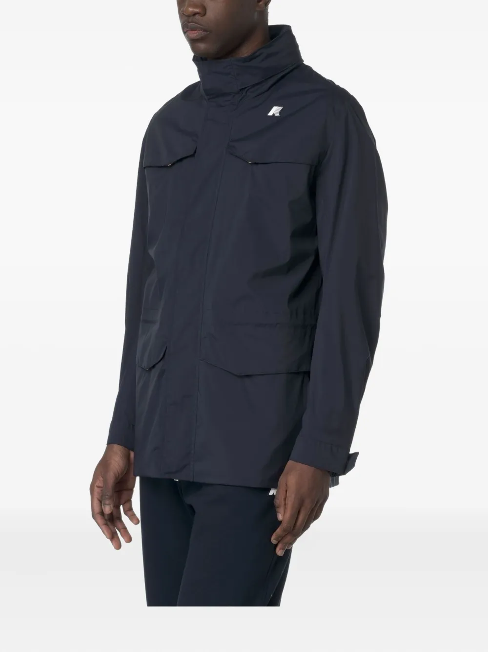 K-way Manuel Multiple-pockets Jacket In Blue