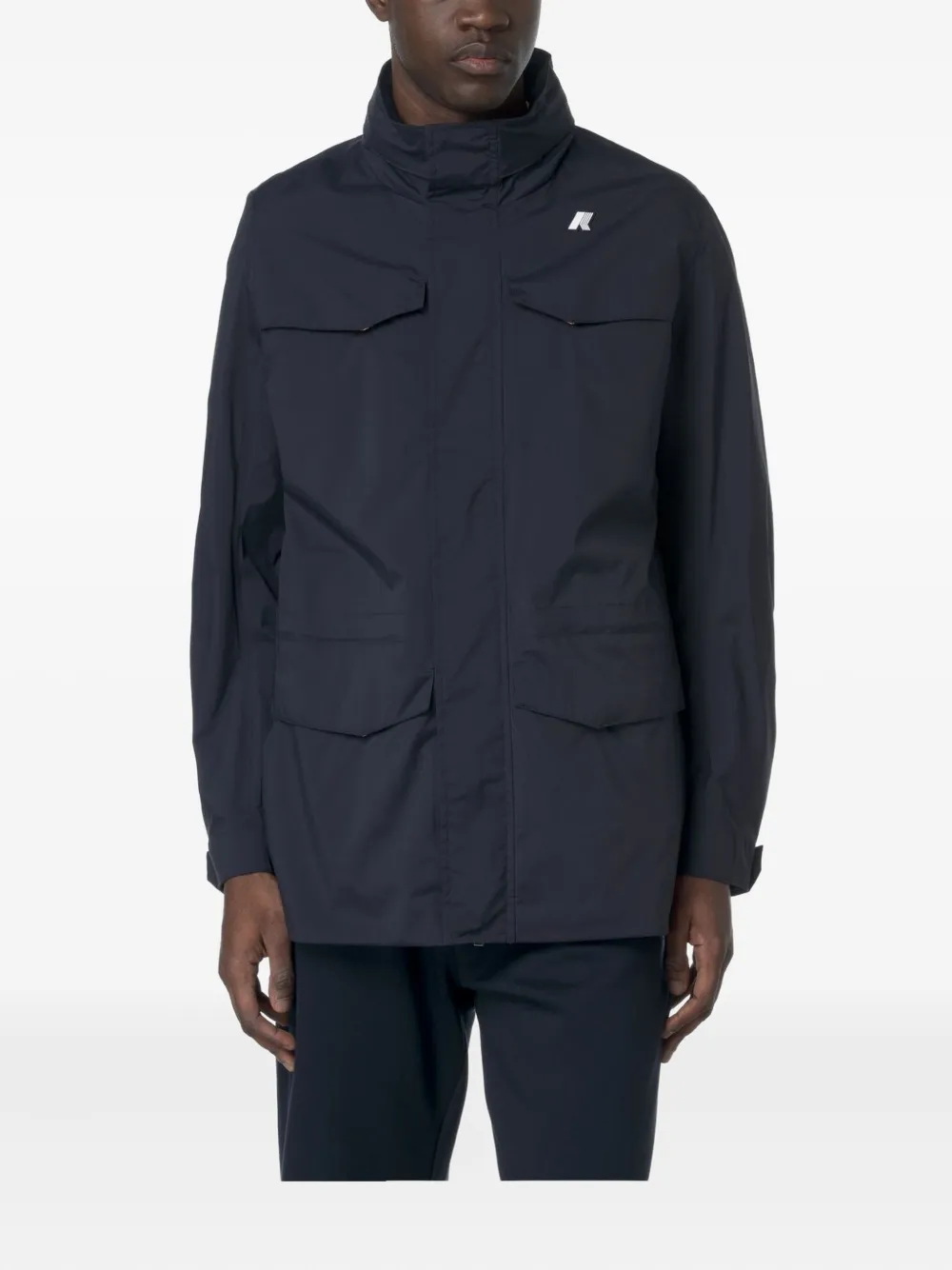 K-way Manuel Multiple-pockets Jacket In Blue