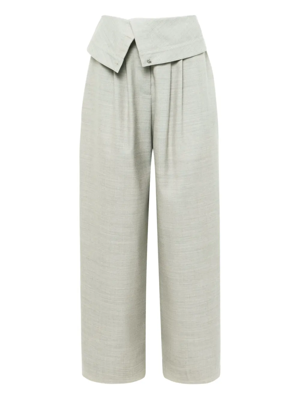 JW Anderson Geplooide broek met gewikkeld effect Grijs