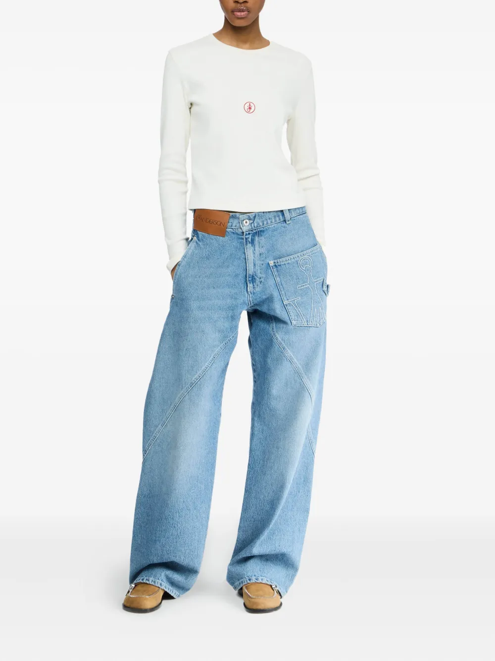 JW Anderson logo-embroidered T-shirt | T-Shirts & Jersey Shirts | Image 2