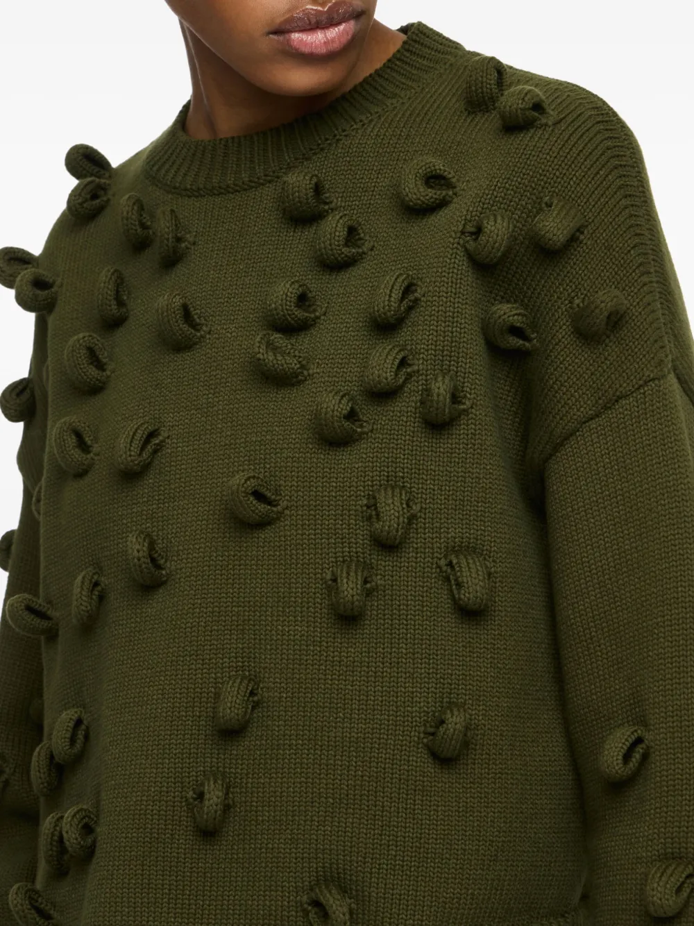 JW Anderson textured jumper Groen