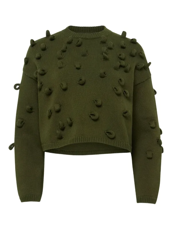 JW Anderson Textured Jumper in Green
