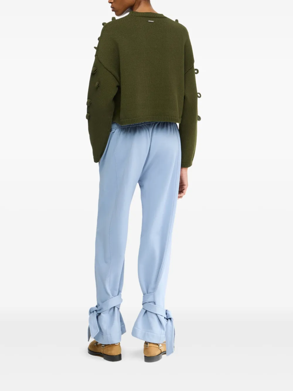 JW Anderson textured jumper Groen