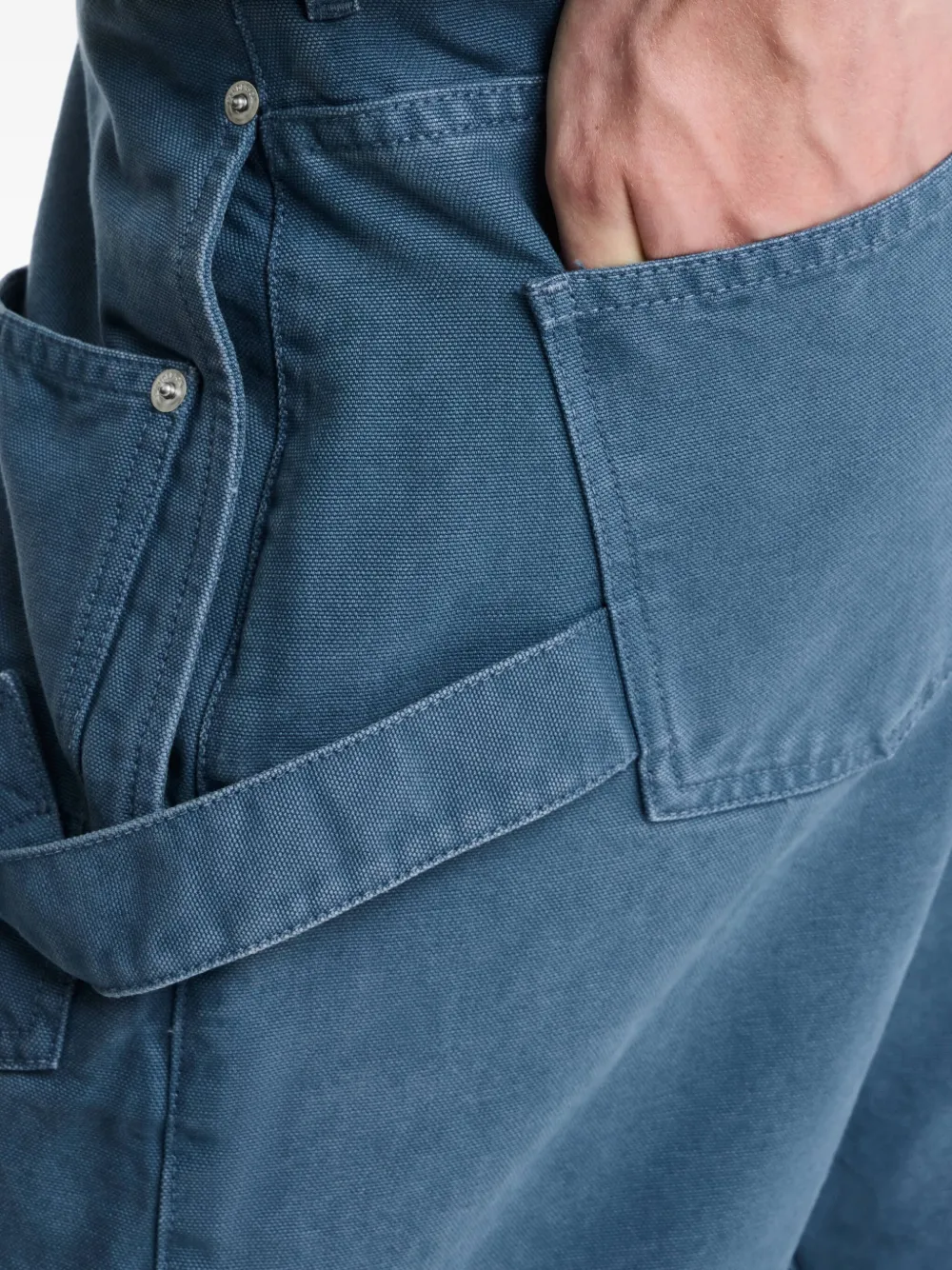 JW Anderson Twisted Workwear broek met ankerpatch Blauw