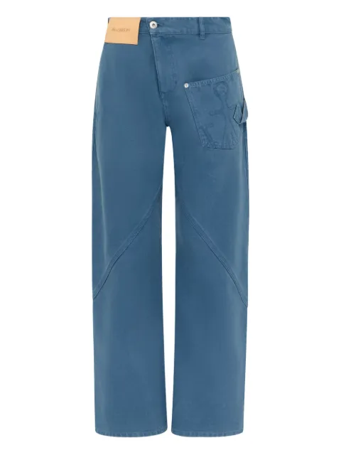 JW Anderson Twisted Workwear anchor-patch trousers