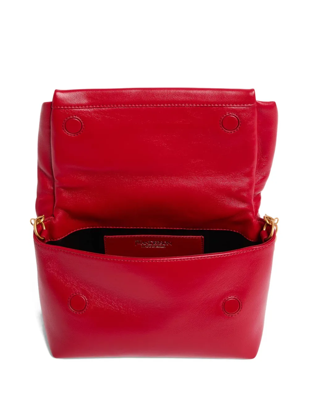 JW Anderson Leren shopper met gedraaid handvat Rood