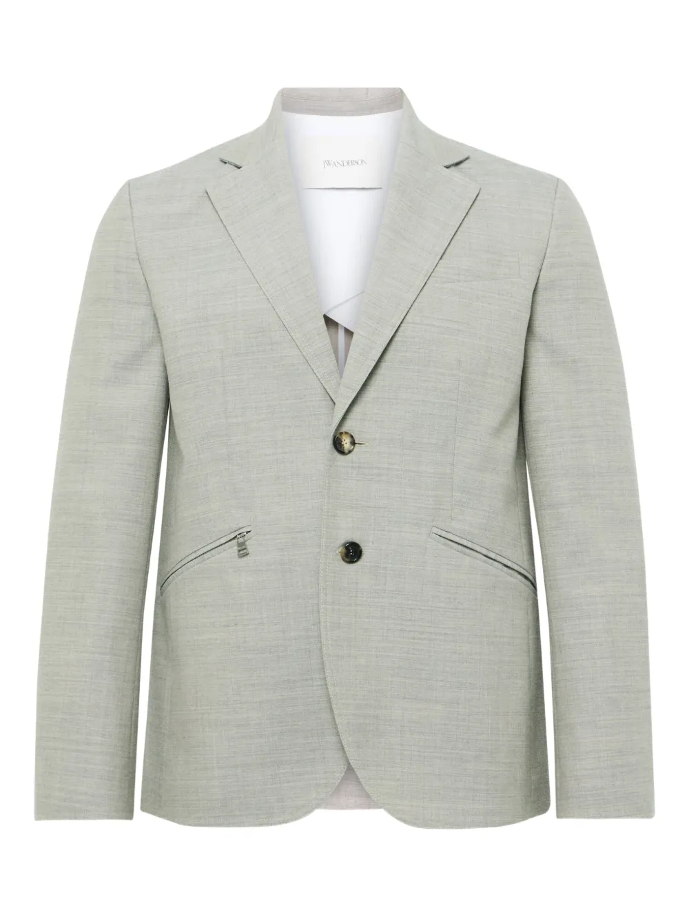 JW Anderson zip-pocket two-button blazer | Grey | Image 1