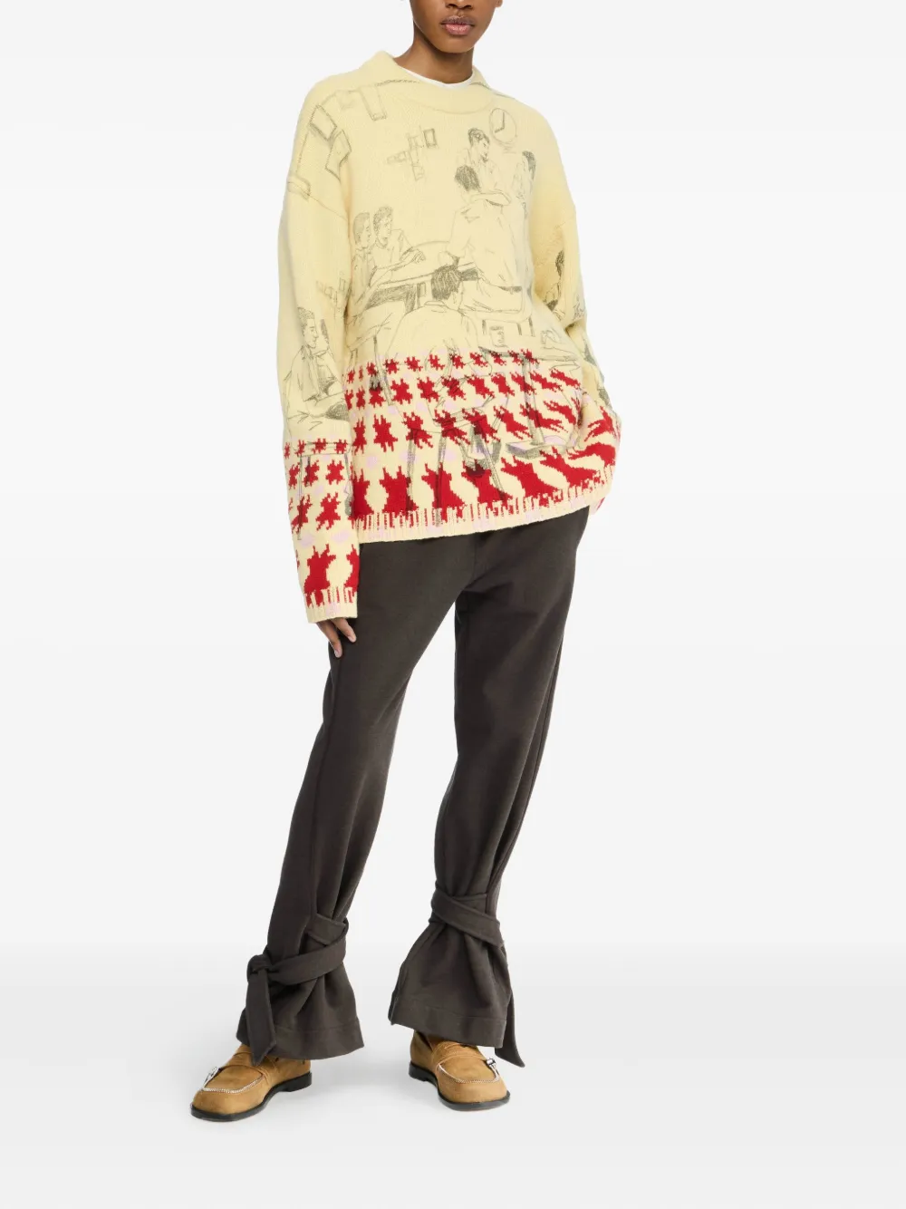 JW Anderson patterned-intarsia jumper | Knitted Sweaters | Image 2