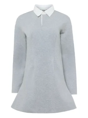 THE ATTICO - Grey Cotton mini Dress