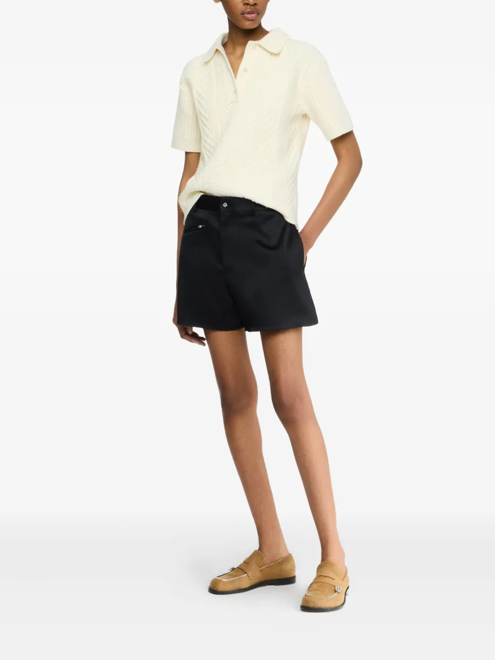 JW Anderson Formele shorts met ritszak Zwart